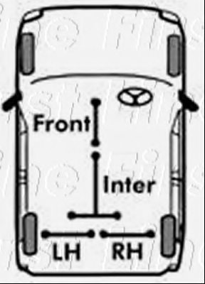 FIRST LINE FKB1231 Cable, parking brake